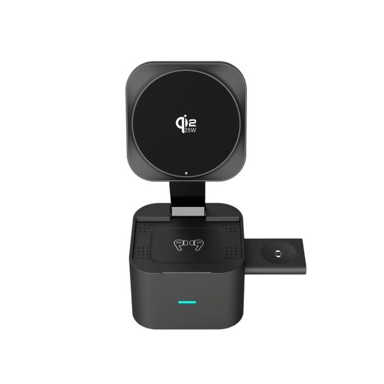 wireless charger with retractable cable