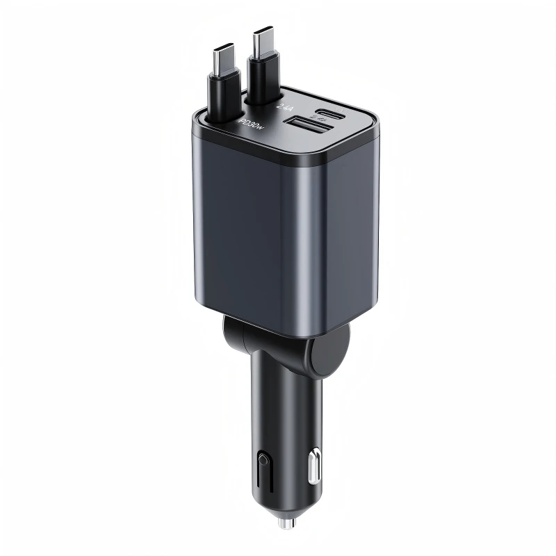 4 in 1 Retractable Car Charger