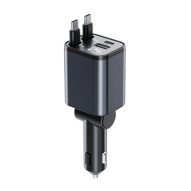 electric car charger with retractable cord