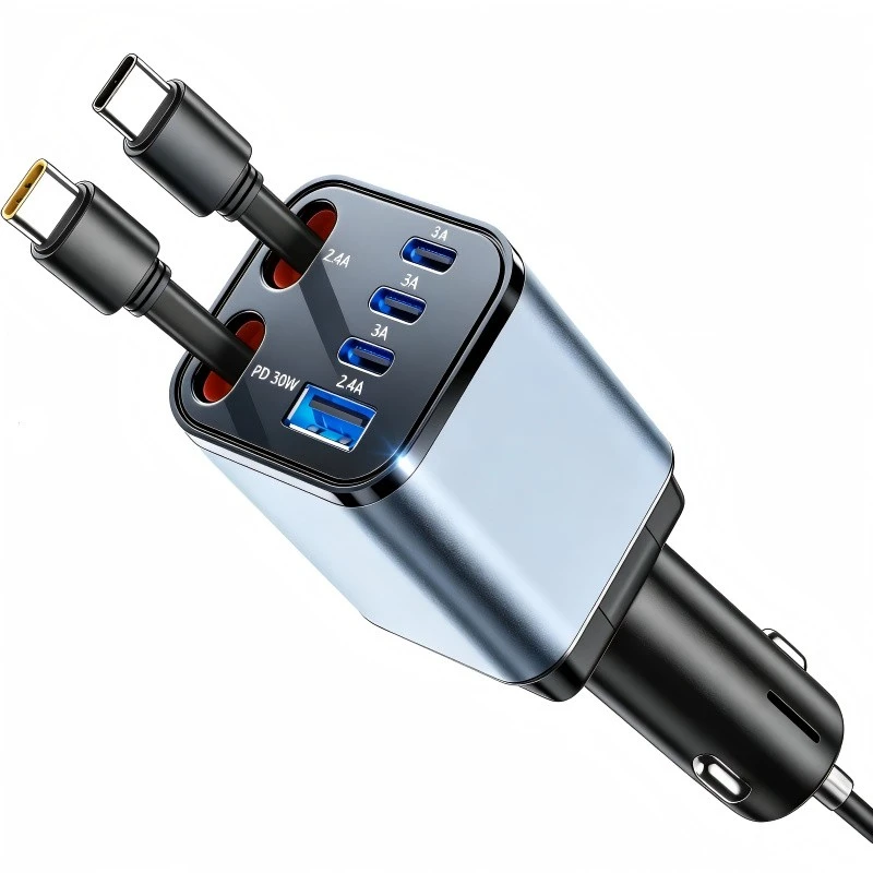 retractable car charger mini usb