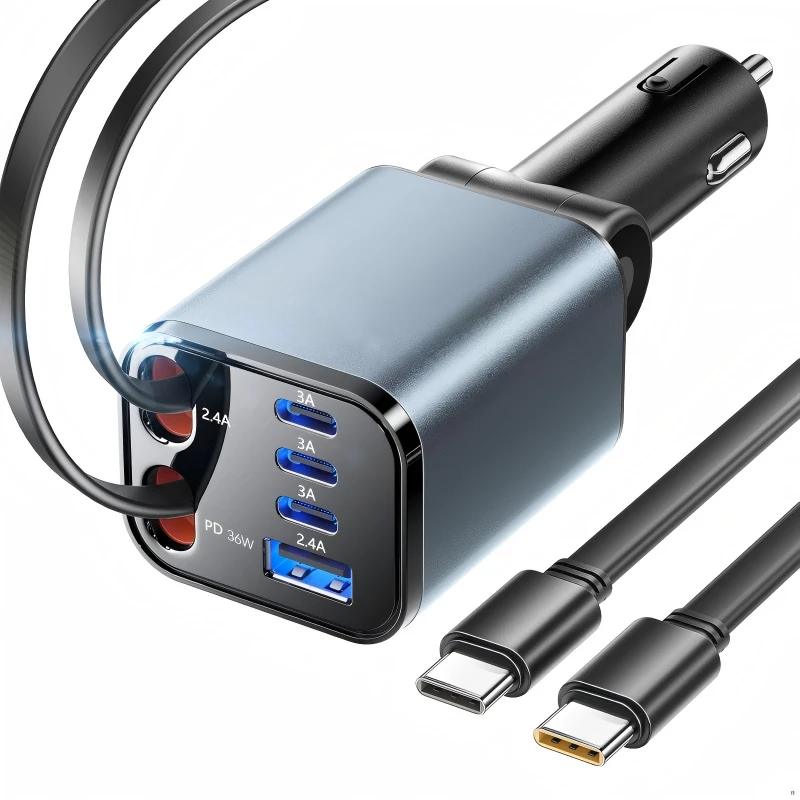 Multi Retractable Car Charger